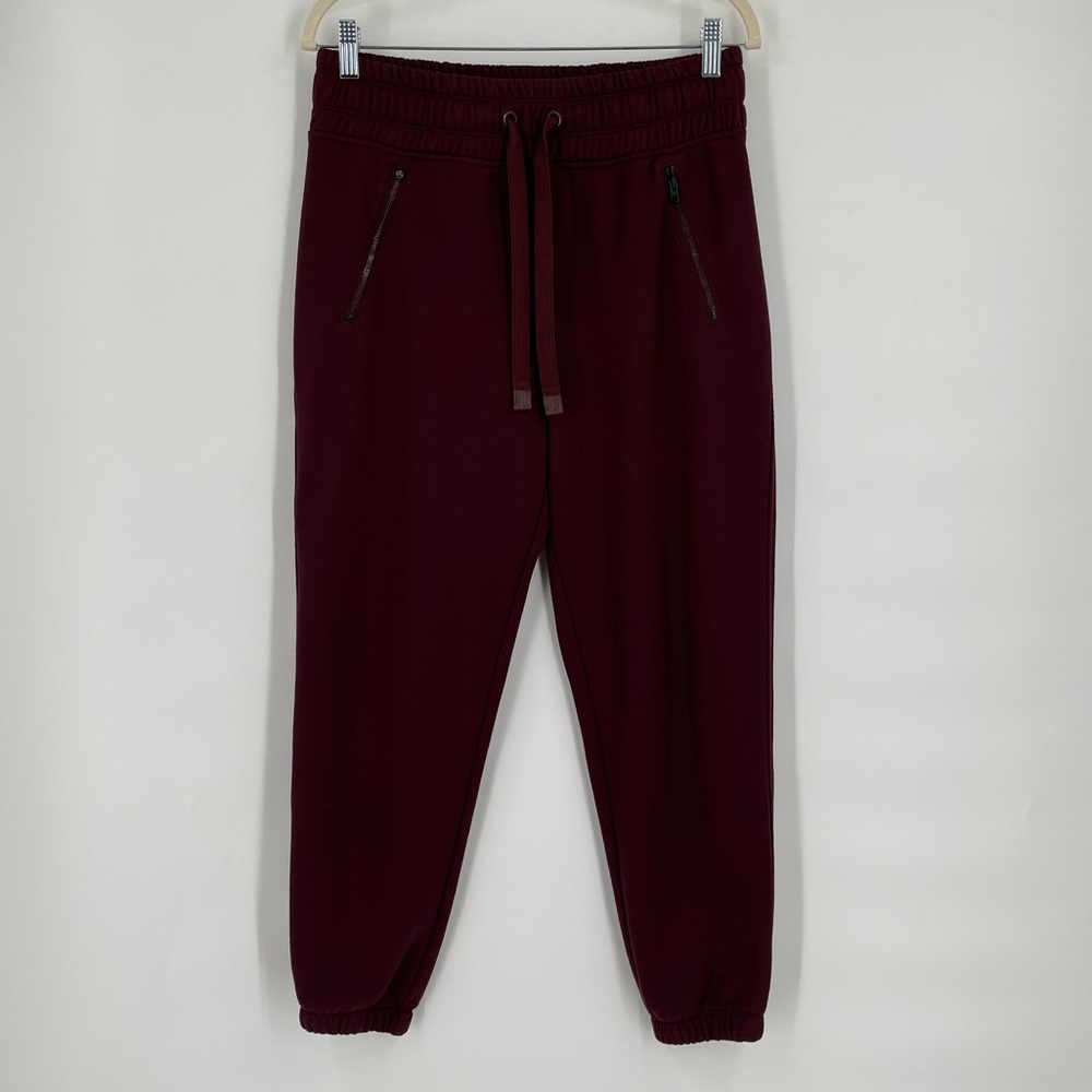 Athleta Bounce Back Jogger in Burgundy Sweatpant Jogger Women’s Size Small
